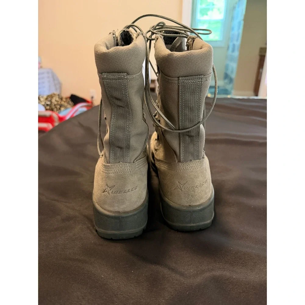Wellco Air Force TW Sage Green Military Combat Boots 9.5 W 81040F004 Mens